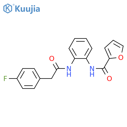 N-{2-2-(4-fluorophenyl)acetamidophenyl}furan-2-carboxamide structure