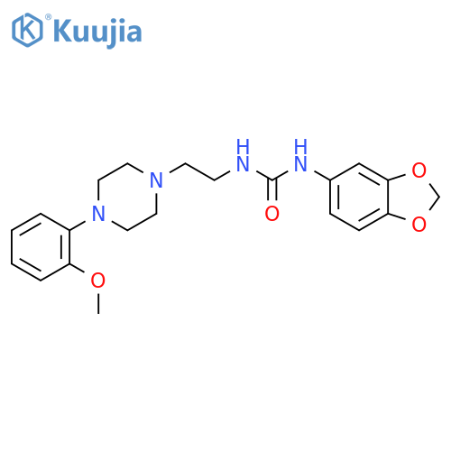 3-(2H-1,3-benzodioxol-5-yl)-1-{2-4-(2-methoxyphenyl)piperazin-1-ylethyl}urea structure