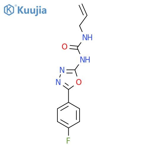 1-5-(4-fluorophenyl)-1,3,4-oxadiazol-2-yl-3-(prop-2-en-1-yl)urea structure