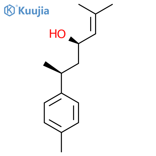 (4R,6S)-2-Methyl-6-(4-methylphenyl)hept-2-en-4-ol structure