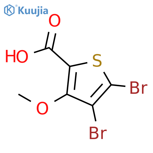 4,5-dibromo-3-methoxythiophene-2-carboxylic acid structure