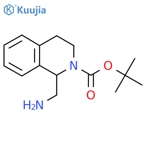 Tert-butyl 1-(aminomethyl)-3,4-dihydroisoquinoline-2(1H)-carboxylate structure