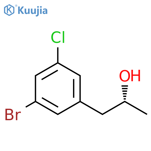 (2R)-1-(3-bromo-5-chlorophenyl)propan-2-ol structure