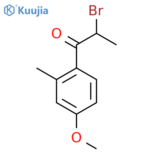 2-Bromo-1-(4-methoxy-2-methylphenyl)propan-1-one structure