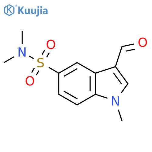 3-Formyl-N,N,1-trimethyl-1H-indole-5-sulfonamide structure