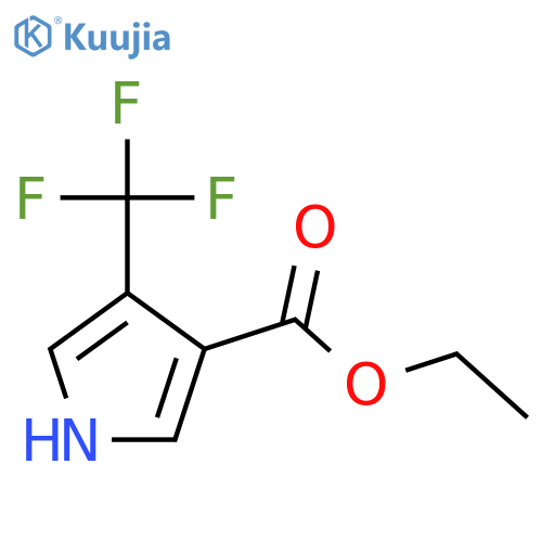 Ethyl 4-(trifluoromethyl)-1H-pyrrole-3-carboxylate structure
