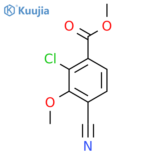 Methyl 2-chloro-4-cyano-3-methoxybenzoate structure