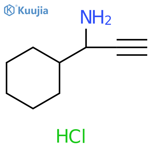 1-cyclohexylprop-2-yn-1-amine hydrochloride structure