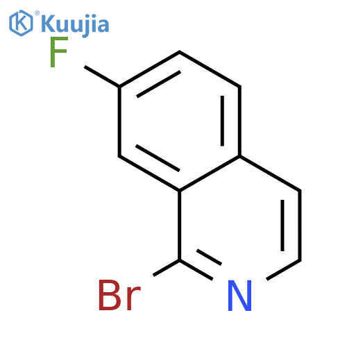 1-bromo-7-fluoroisoquinoline structure