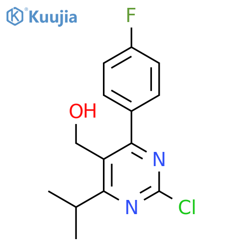 (2-Chloro-4-(4-fluorophenyl)-6-isopropylpyrimidin-5-yl)methanol structure