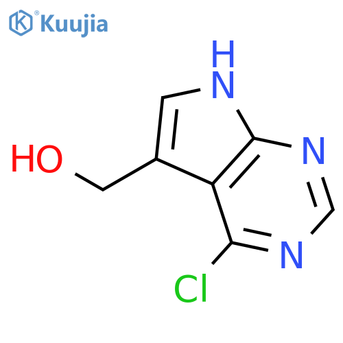 {4-chloro-7H-pyrrolo[2,3-d]pyrimidin-5-yl}methanol structure