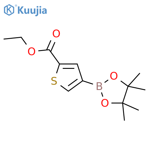 Ethyl 4-(4,4,5,5-tetramethyl-1,3,2-dioxaborolan-2-yl)thiophene-2-carboxylate structure