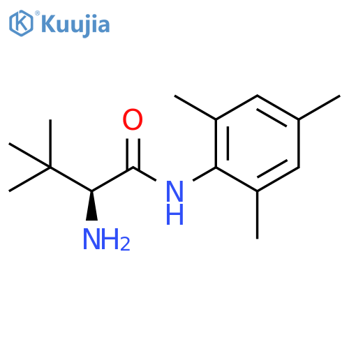 Butanamide, 2-amino-3,3-dimethyl-N-(2,4,6-trimethylphenyl)-, (2S)- structure