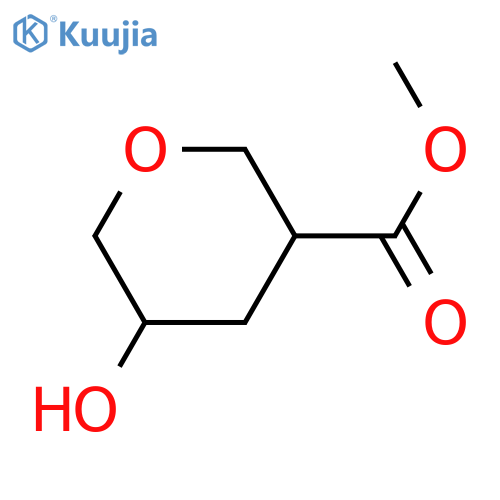 methyl 5-hydroxytetrahydropyran-3-carboxylate structure