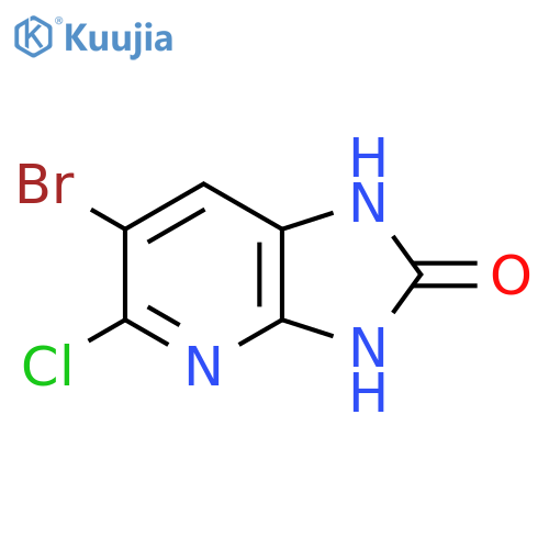 6-Bromo-5-chloro-1H-imidazo[4,5-b]pyridin-2(3H)-one structure