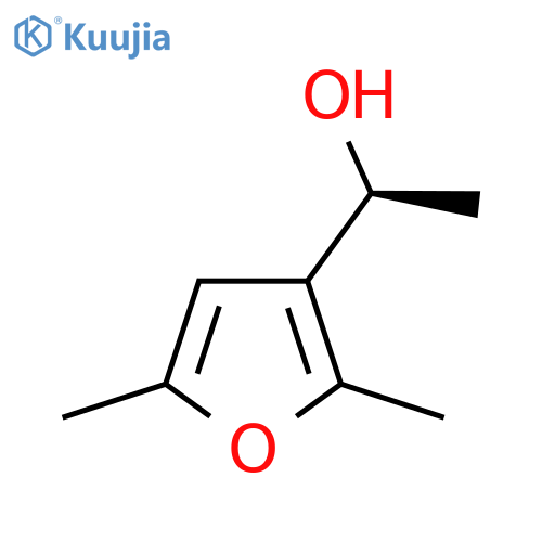 (1S)-1-(2,5-dimethylfuran-3-yl)ethan-1-ol structure