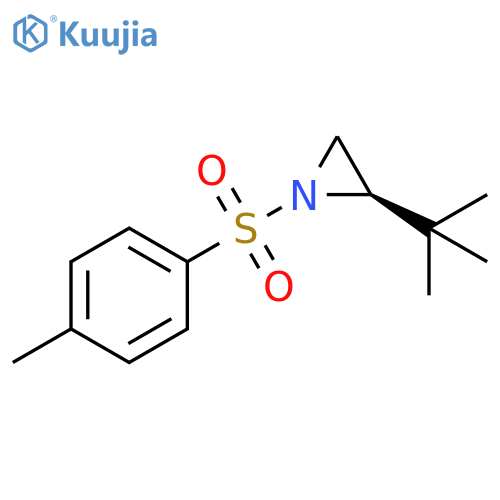 (R)-2-(1,1-Dimethylethyl)-1-[(4-methylphenyl)sulfonyl]aziridine structure
