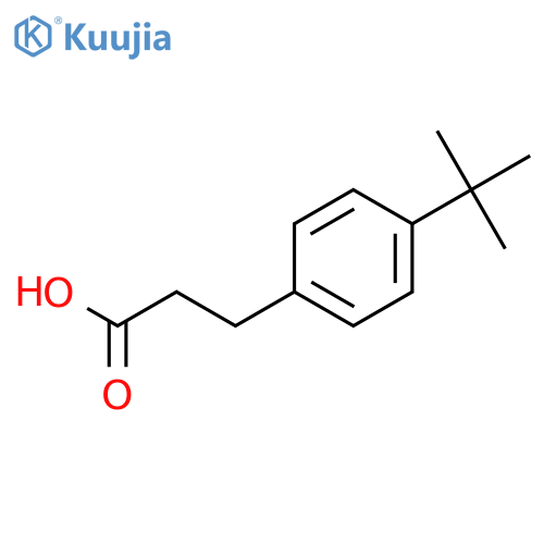 3-(4-tert-butylphenyl)propanoic acid structure