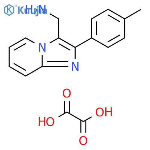 C-(2-p-Tolyl-imidazo[1,2-a]pyridin-3-yl)-methylamine oxalic acid salt structure