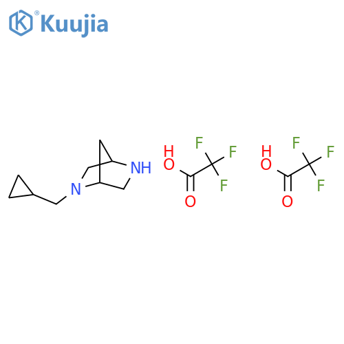 (1S,4S)-2-Cyclopropylmethyl-2,5-diaza-bicyclo[2.2.1]heptane di-trifluoroace tic acid structure