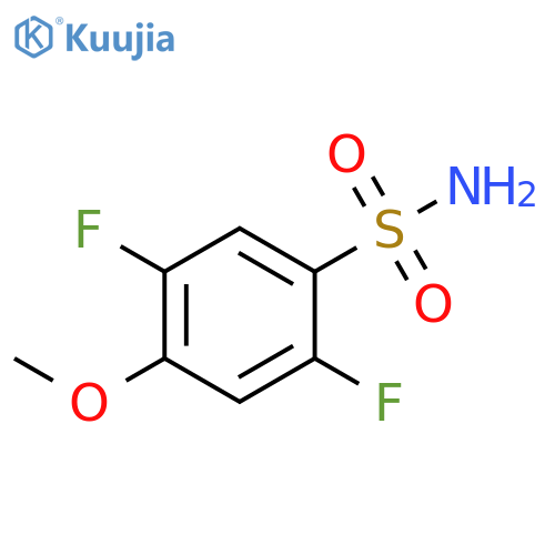 2,5-difluoro-4-methoxybenzene-1-sulfonamide structure
