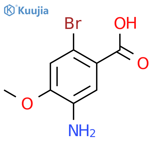 5-Amino-2-bromo-4-methoxybenzoic acid structure