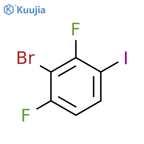 2-Bromo-1,3-difluoro-4-iodobenzene structure