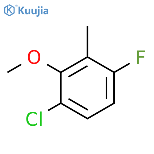 6-Chloro-3-fluoro-2-methylanisole structure