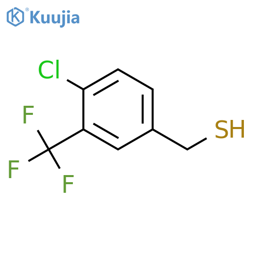 4-chloro-3-(trifluoromethyl)phenylmethanethiol structure