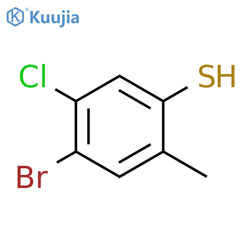 4-Bromo-5-chloro-2-methylbenzenethiol structure