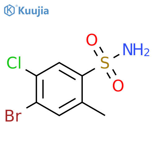 4-bromo-5-chloro-2-methylbenzene-1-sulfonamide structure