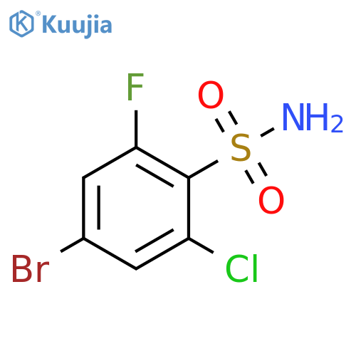4-Bromo-2-chloro-6-fluorobenzene sulfonamide structure