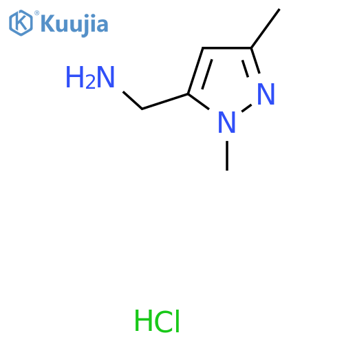 (1,3-Dimethyl-1H-pyrazol-5-yl)methanamine hydrochloride structure