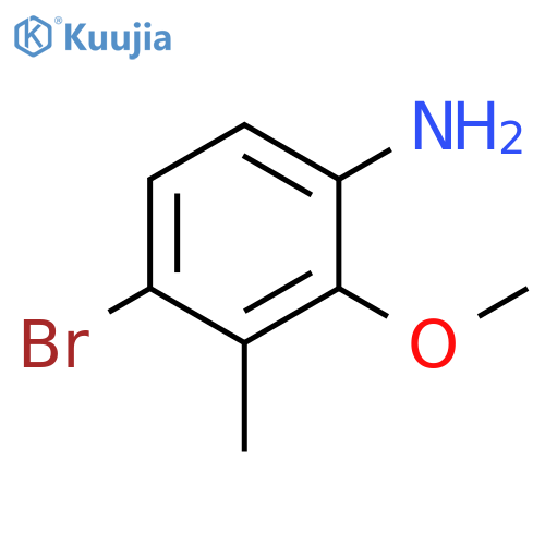 4-Bromo-2-methoxy-3-methylaniline structure