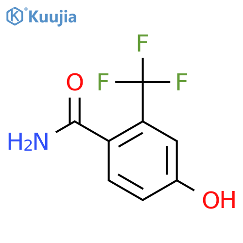 4-Hydroxy-2-(trifluoromethyl)benzamide structure