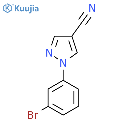 1-(3-Bromo-phenyl)-1H-pyrazole-4-carbonitrile structure