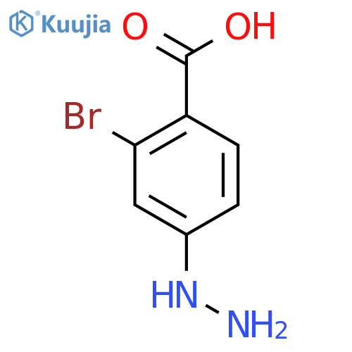 2-Bromo-4-hydrazinylbenzoic acid structure
