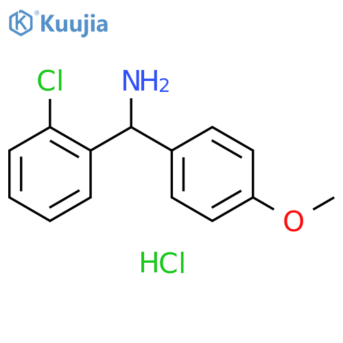 (2-chlorophenyl)(4-methoxyphenyl)methanamine hydrochloride structure