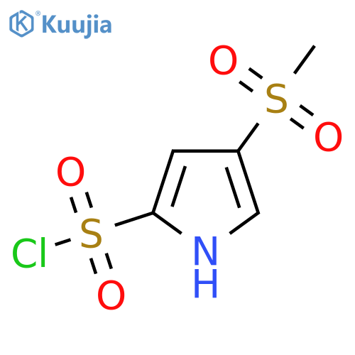 4-methanesulfonyl-1H-pyrrole-2-sulfonyl chloride structure