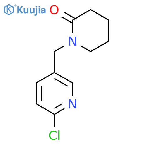 2-PIPERIDINONE, 1-[(6-CHLORO-3-PYRIDINYL)METHYL]- structure