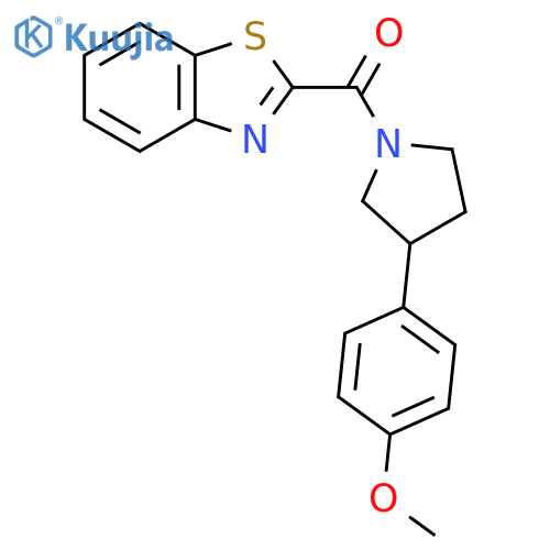 Benzo[d]thiazol-2-yl(3-(4-methoxyphenyl)pyrrolidin-1-yl)methanone structure