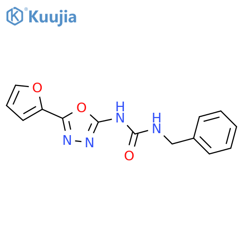1-benzyl-3-5-(furan-2-yl)-1,3,4-oxadiazol-2-ylurea structure