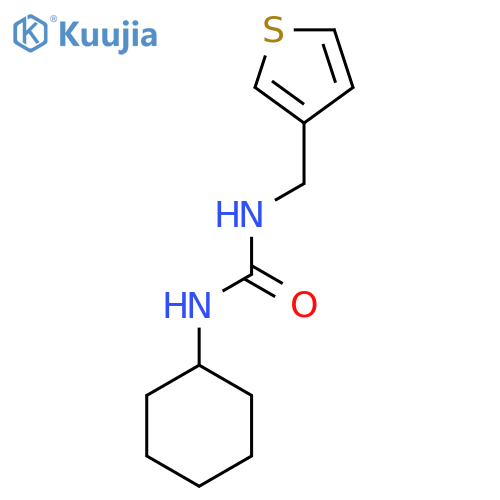 1-cyclohexyl-3-(thiophen-3-yl)methylurea structure