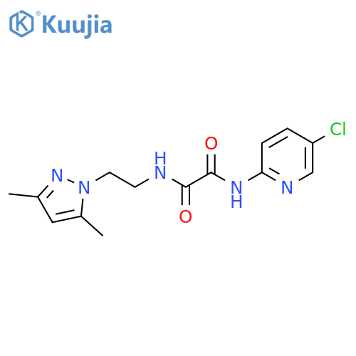 N'-(5-chloropyridin-2-yl)-N-2-(3,5-dimethyl-1H-pyrazol-1-yl)ethylethanediamide structure