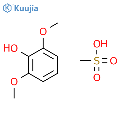 Phenol, 2,6-dimethoxy-, methanesulfonate structure