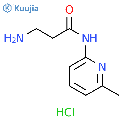 3-amino-N-(6-methylpyridin-2-yl)propanamide dihydrochloride structure