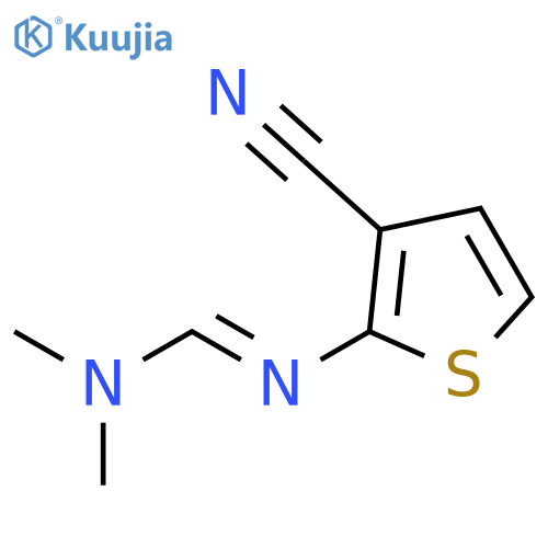 (E)-N'-(3-cyanothiophen-2-yl)-N,N-dimethylmethanimidamide structure