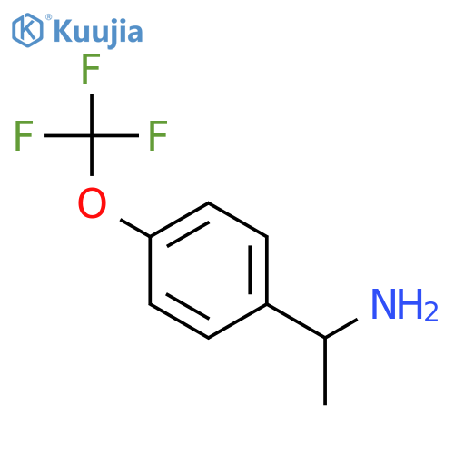(1R)-1-4-(trifluoromethoxy)phenylethan-1-amine structure