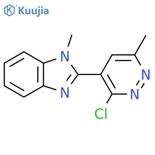 2-(3-chloro-6-methylpyridazin-4-yl)-1-methyl-1H-1,3-benzodiazole structure
