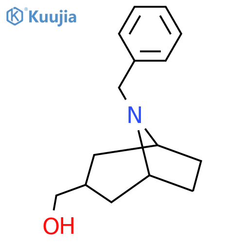 {8-benzyl-8-azabicyclo3.2.1octan-3-yl}methanol structure